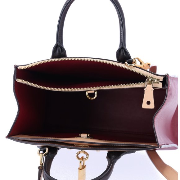Louis Vuitton City Steamer PM Beige Bordeaux Colorblock Small Satchel Handbag - Picture 11 of 17